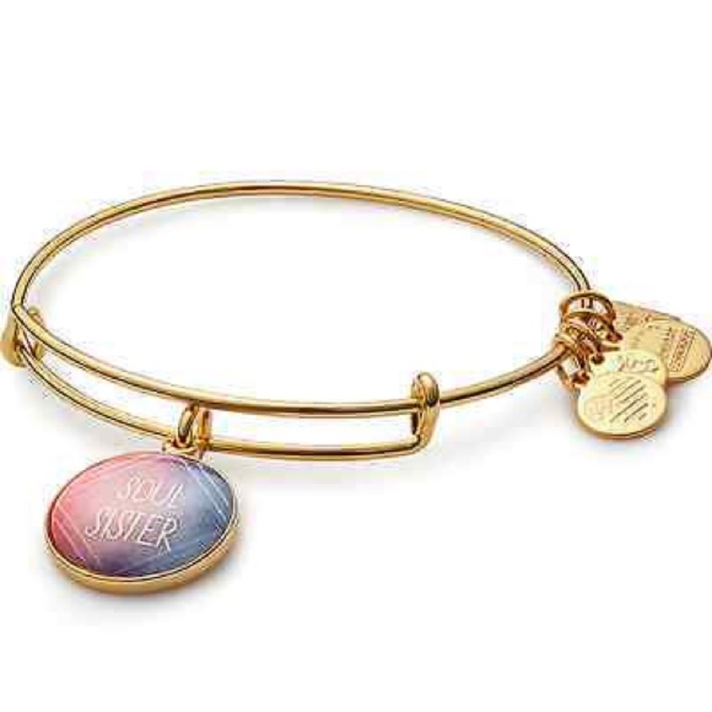 Gold Alex and Ani Charm Bracelet in EXCELLENT condition